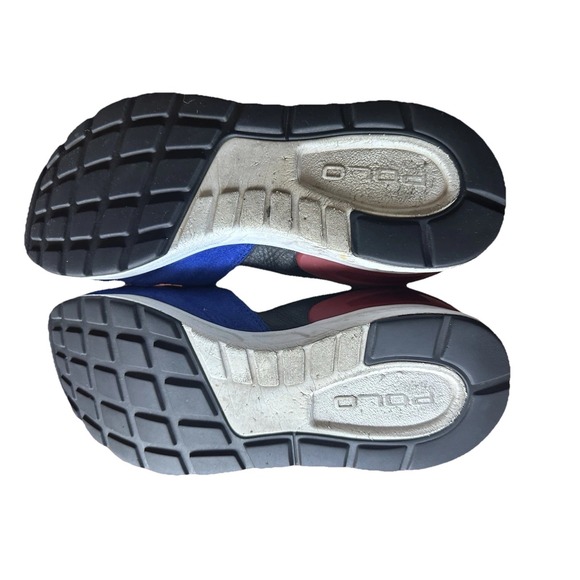 POLO Ralph Lauren Train 100-SK-ATH Sneakers Shoes Men 8 D Blue Red Yellow - Picture 7 of 8